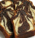 Black and gold marble cake